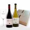 Estuche Premium Las Salinas 2 botellas 75 cl. Regalo de copa de vino